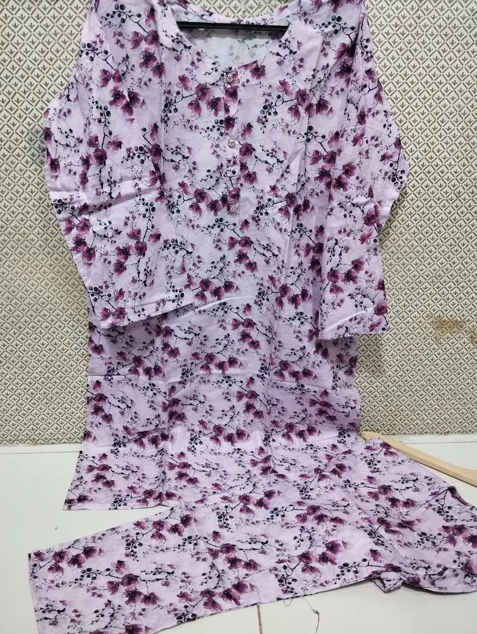 Women's 2 Piece Digital Printed Lawn Suit – Pure Lawn Stitched Shirt & Trouser | Soft Summer Casual Wear | Medium Size Ready to Wear