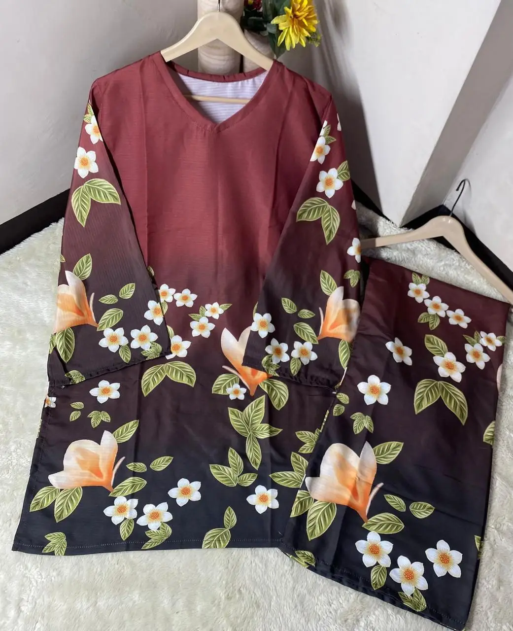 Women's Digital Printed Doria Lawn Cord Set 2PC | Soft Doria Lawn Summer Dress | Casual Printed Co-Ord Set | Stylish Ladies Outfit | Ready to Wear