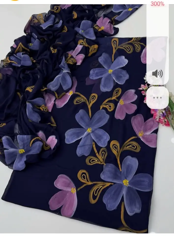 Unstitched 3 Piece Silk Suit for Women Digital Printed | Multishade Long Airline Shirt Trouser Dupatta | Ladies Silk Dress