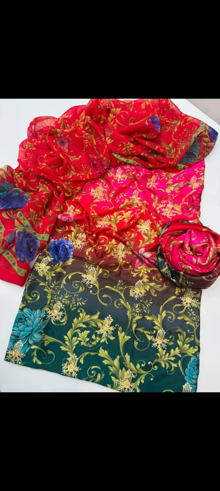 3 Pcs Women's Unstitched Embroidered Suit