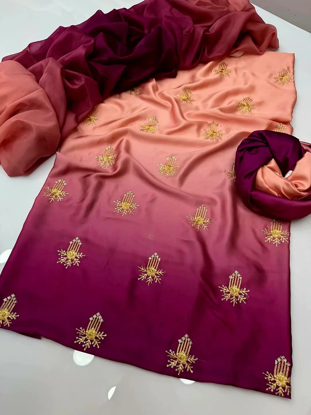 3 Pcs Women's Unstitched Embroidered Suit
