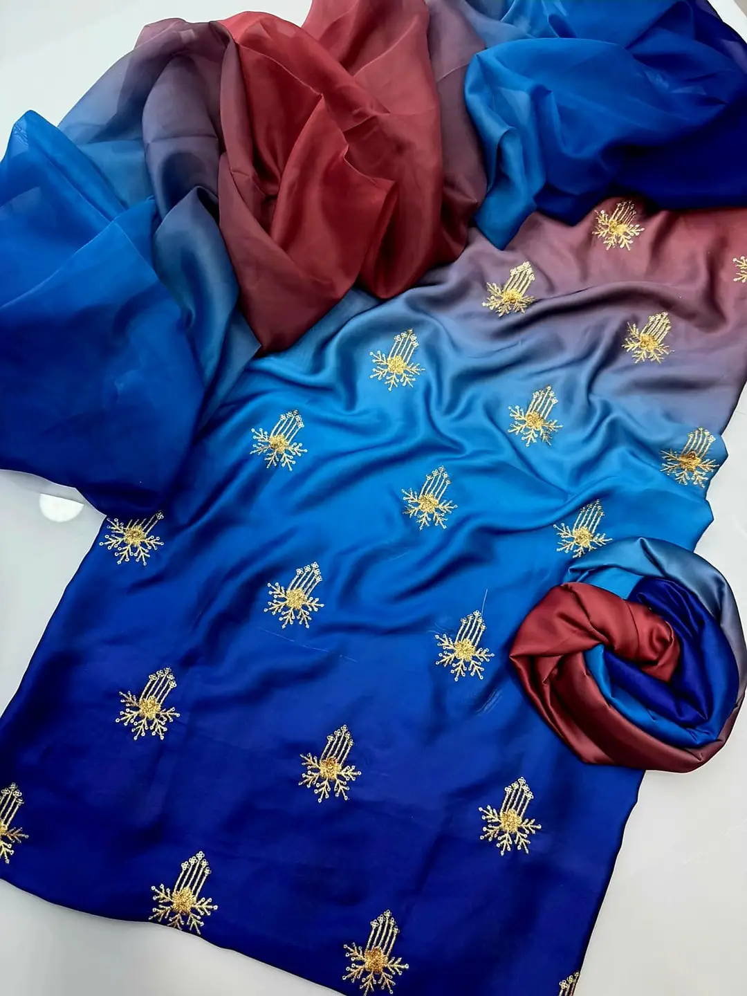 3 Pcs Women's Unstitched Embroidered Suit