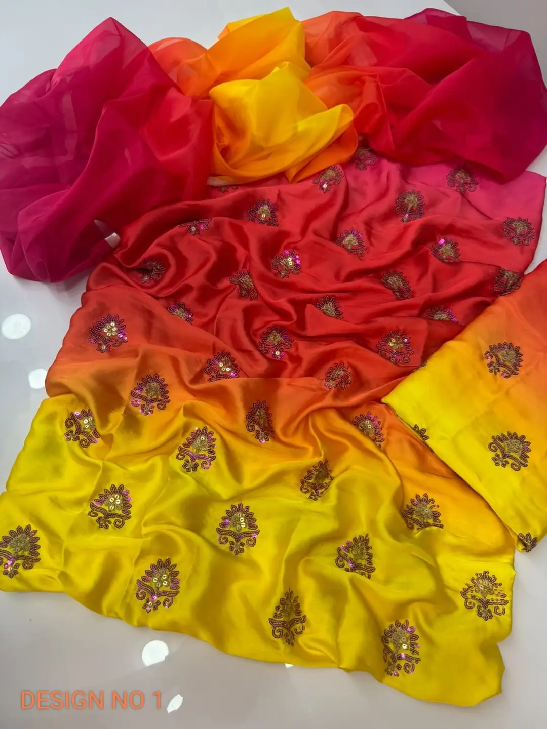 3 Pcs Women's Unstitched Embroidered Suit