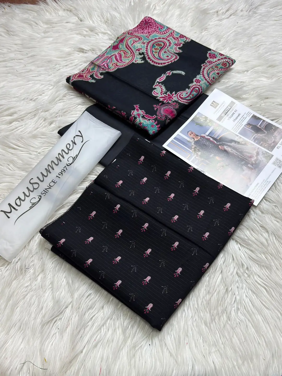 Mausammry Linen 2026 3PC Unstitched Suit | Printed Linen Shirt & Dupatta | Dyed Linen Trouser | Guaranteed