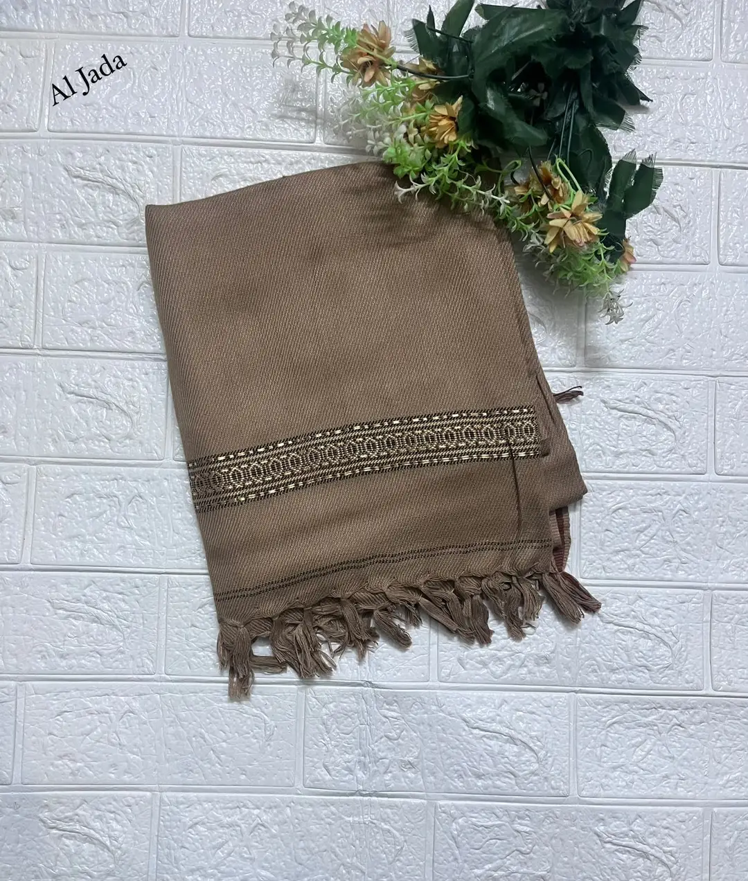Men's Winter Wool Pashmina Shawl 2.5 Yards | Warm & Soft Traditional Winter Shawl for Men