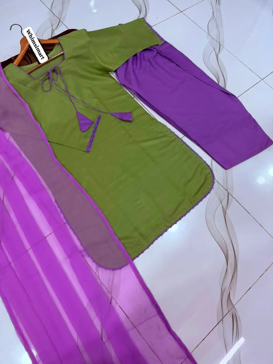3 Pcs Women’s Stitched Cotton Plain Suit