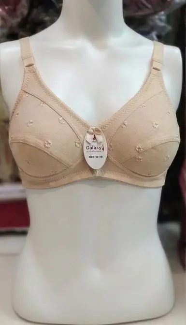 Cotton Embroidered Comfortable And Lightweight Non-Padded Bra