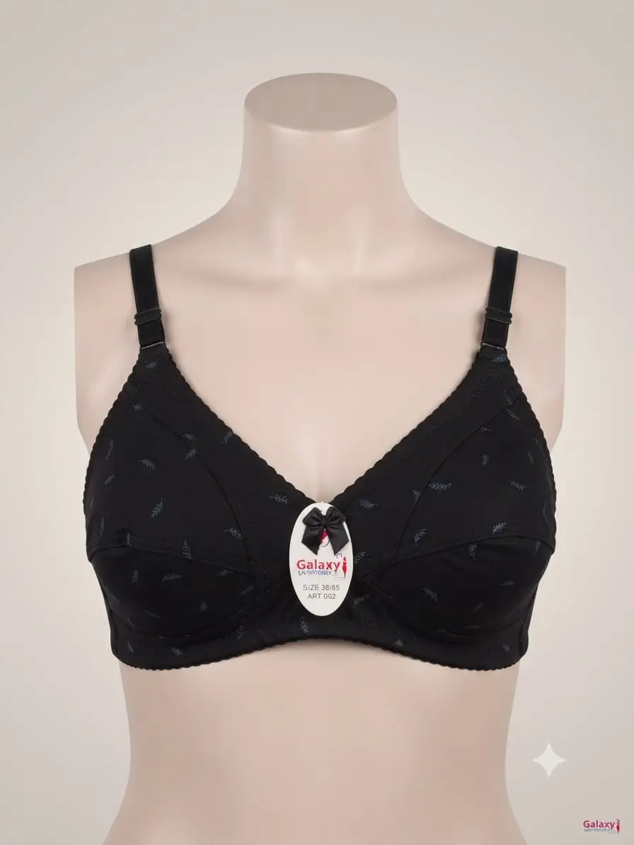 Jersey Printed Comfortable And Lightweight Non-Padded Bra