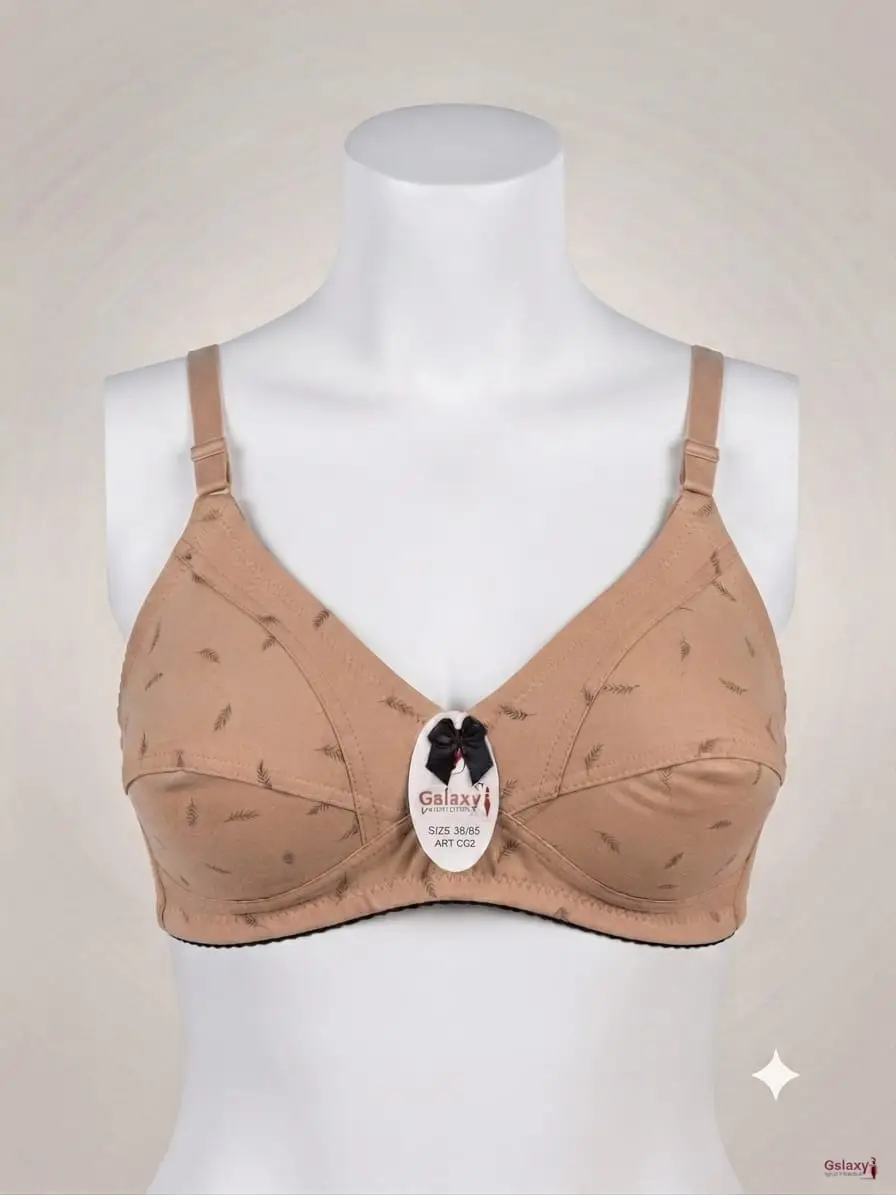 Jersey Printed Comfortable And Lightweight Non-Padded Bra