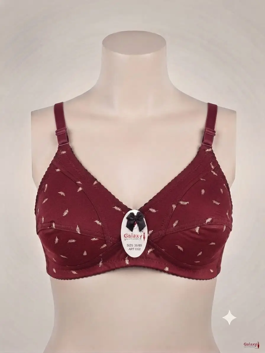 Jersey Printed Comfortable And Lightweight Non-Padded Bra