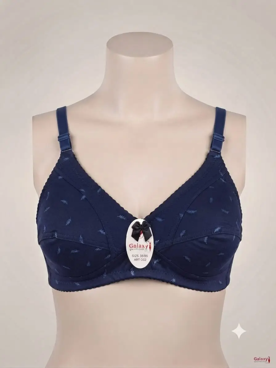 Jersey Printed Comfortable And Lightweight Non-Padded Bra