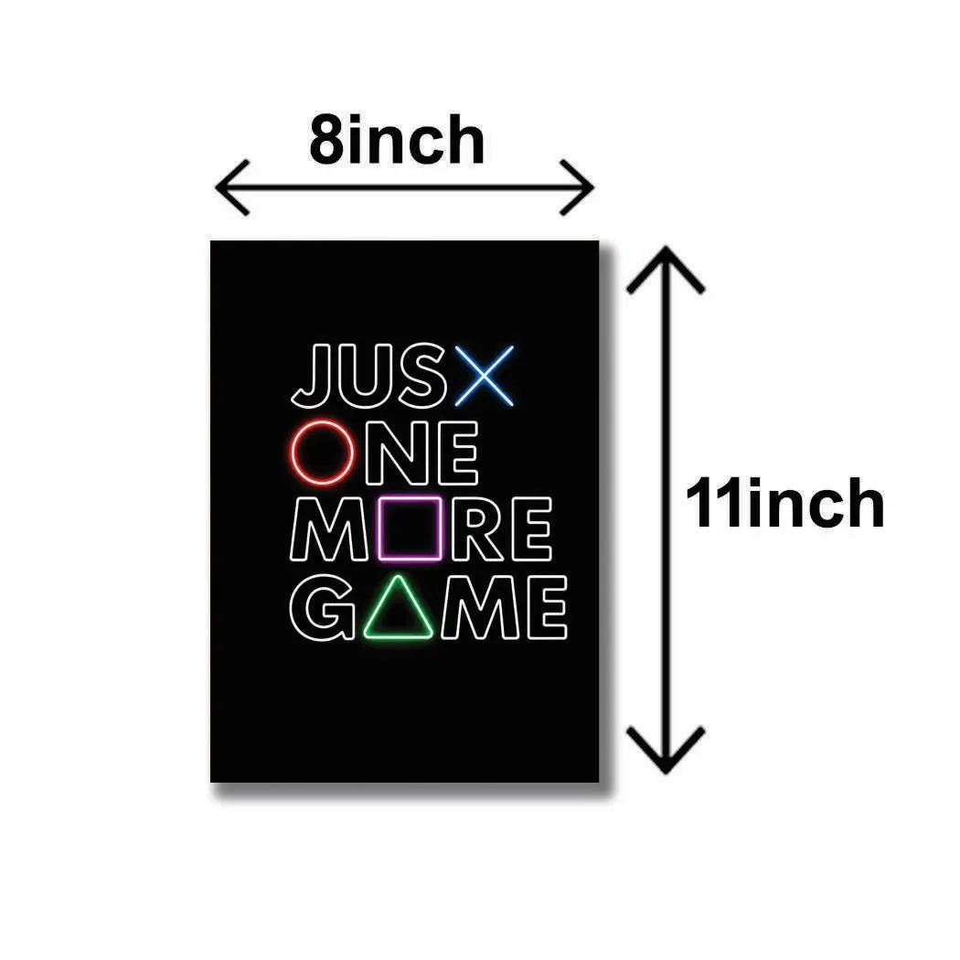 Alphabets Design Wall Art & Paintings Gaming Wall Art Set