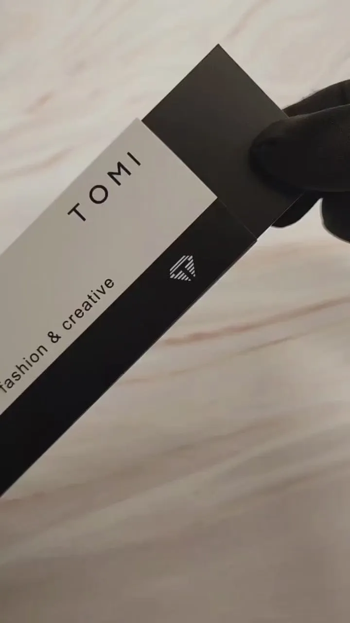 TOMI T-080 Unisex Watch Half Transparent Leather Strap
