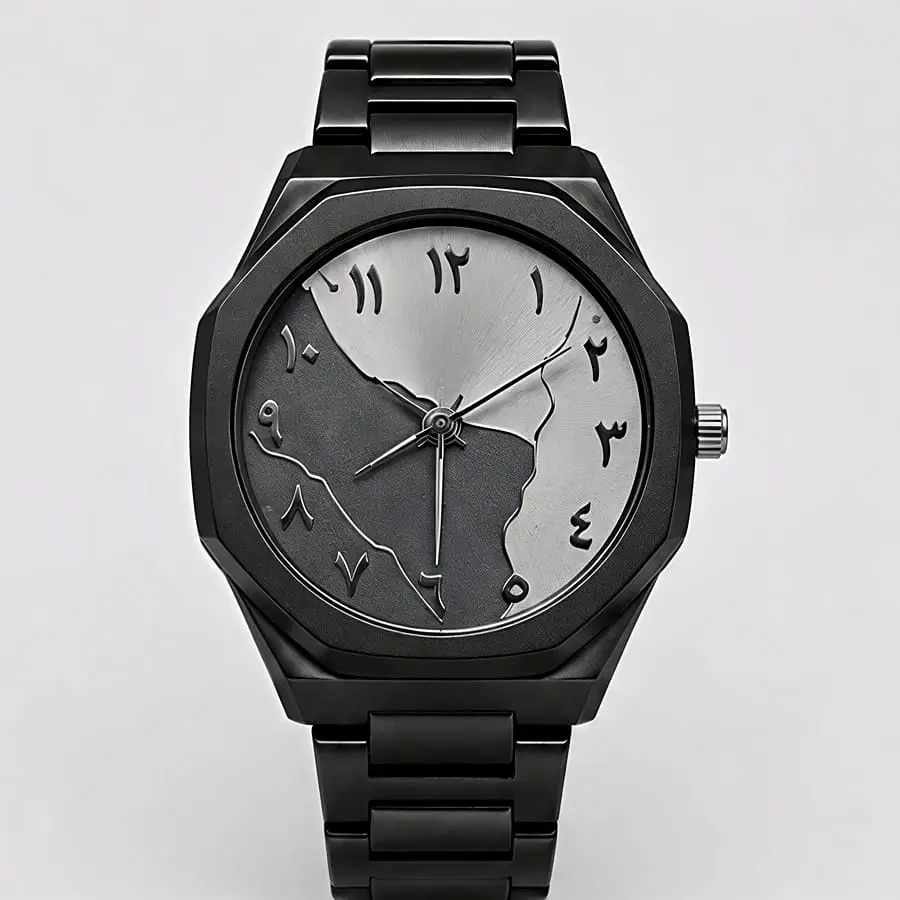 Black Aura Men's Imported Quality Watch Chain Strap