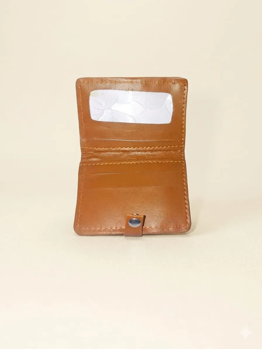Classic Handcrafted Leather Wallet with ID Window