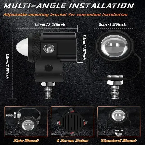 1 Pc Adjustability LED Headlight