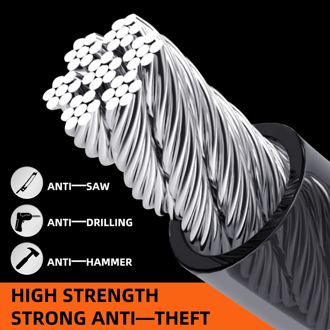 1 Pc Visibility Car Wheel Lock Universal Anti-Theft Steering Wheel Lock