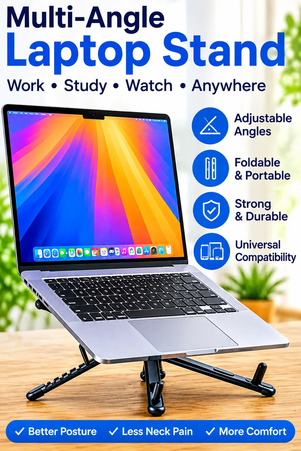 Foldable Adjustable Universal Stand for Laptop