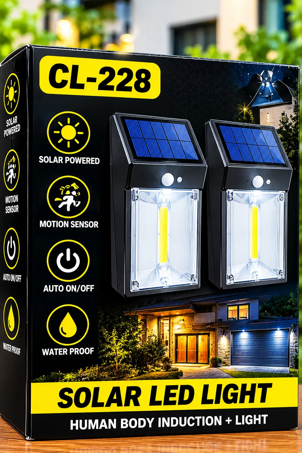 CL-228 Solar LED Light with Motion Sensor/ Solar