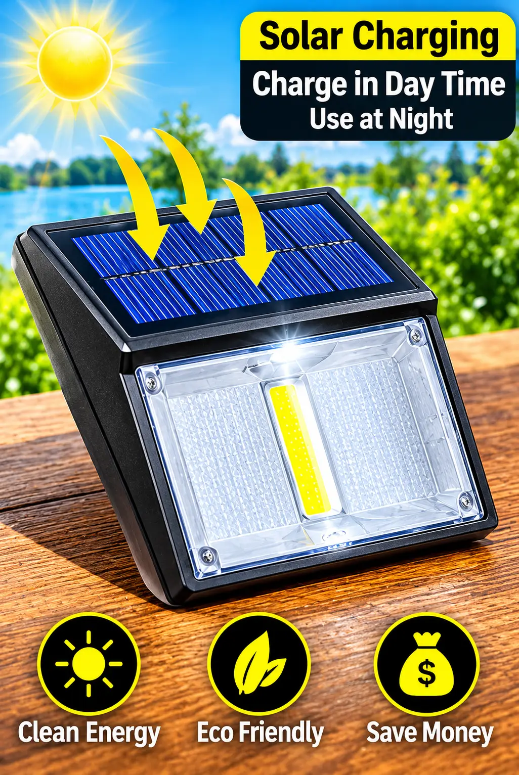 CL-228 Solar LED Light with Motion Sensor/ Solar