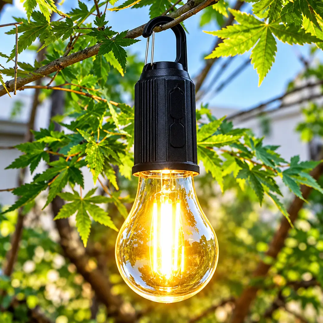 Rechargeable LED Camping Light Bulb with Hanging Hook