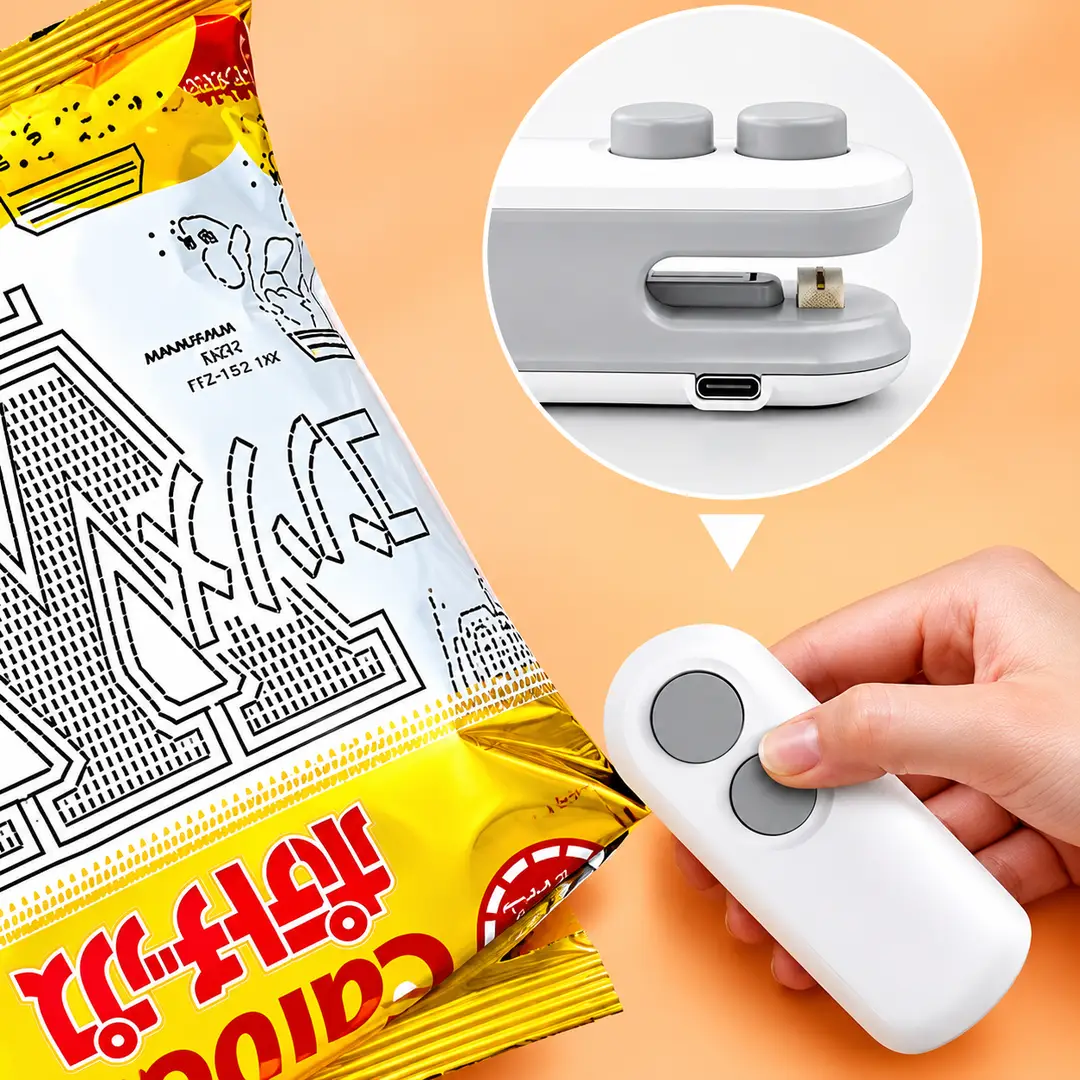 Mini Heat Sealer Machine | Portable Handheld Bag Sealing Machine | Food Snack Packet Sealer | Easy & Quick Seal