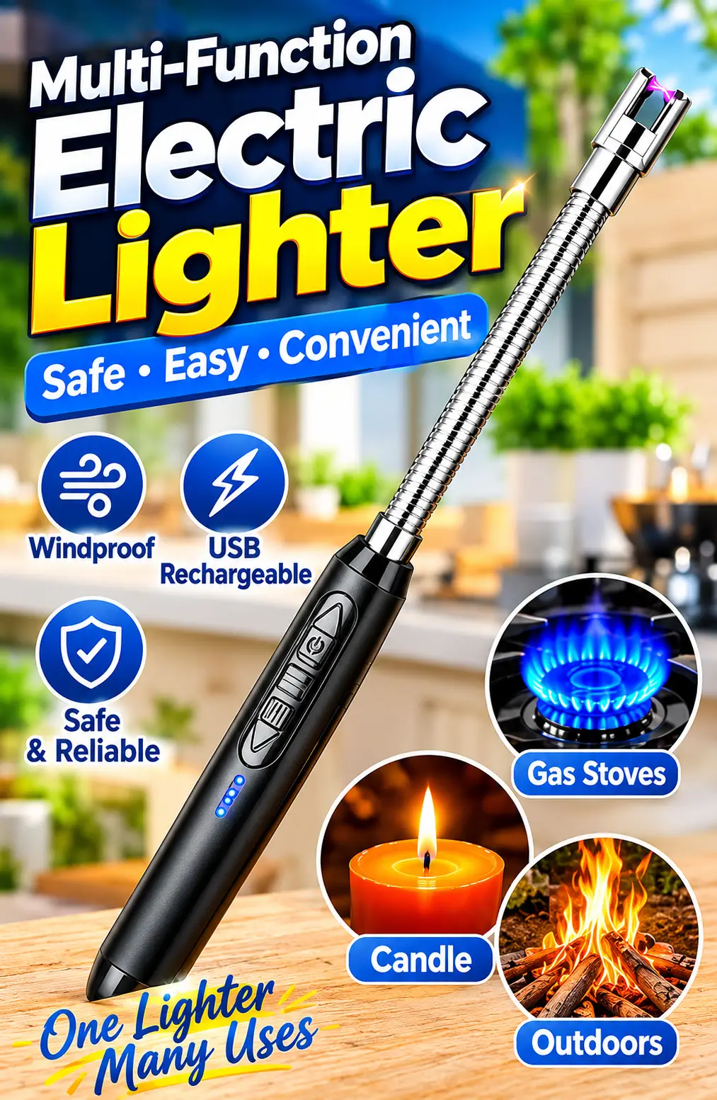 Portable & Rechargeable Electric Lighter