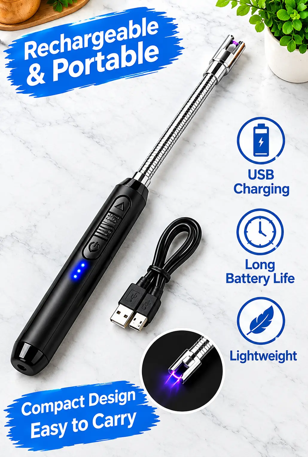 Portable & Rechargeable Electric Lighter