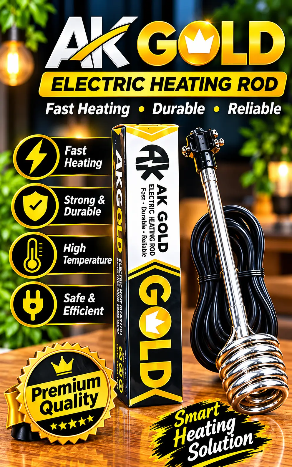 AK GOLD Electric Water Heating Rod