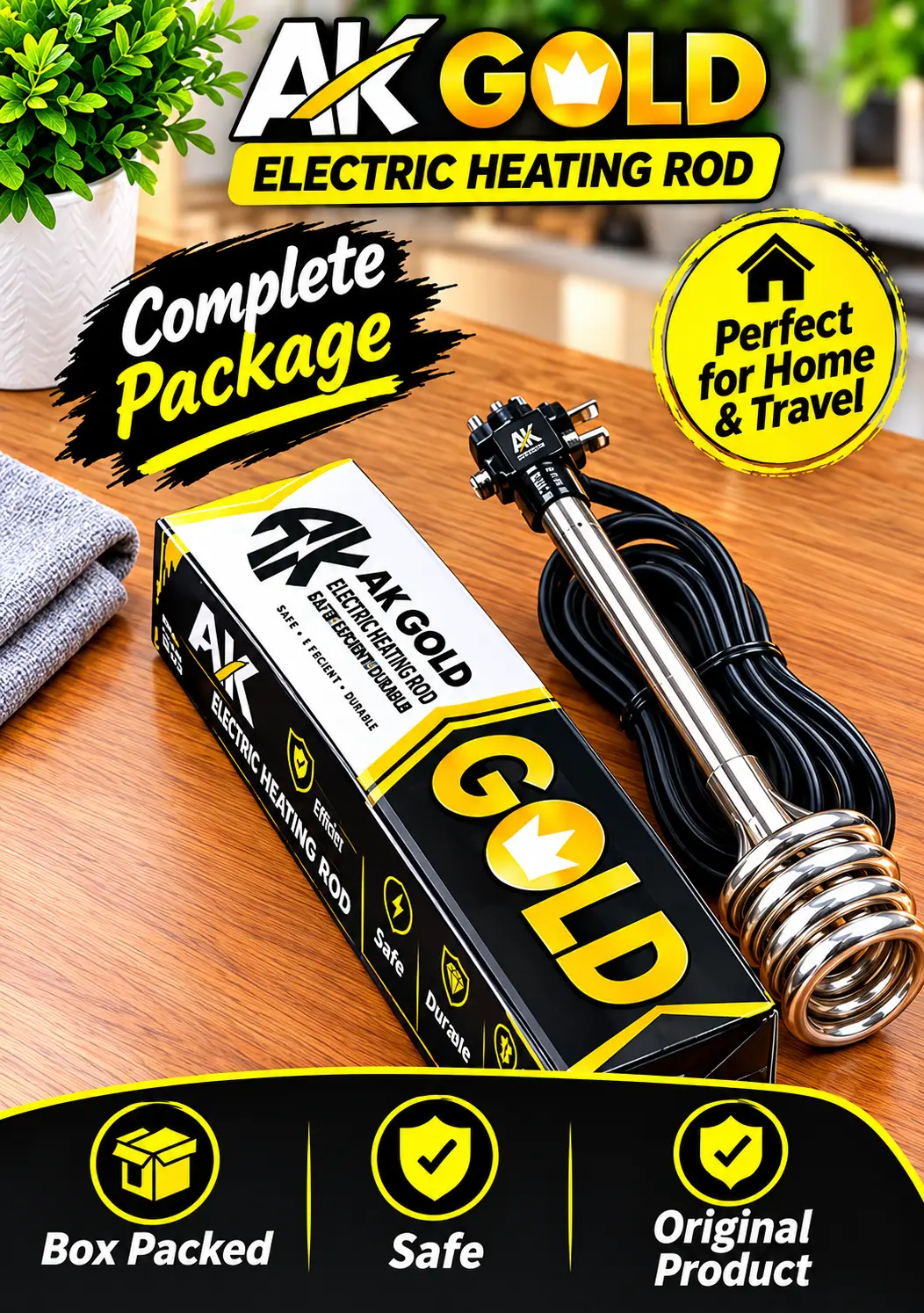 AK GOLD Electric Water Heating Rod
