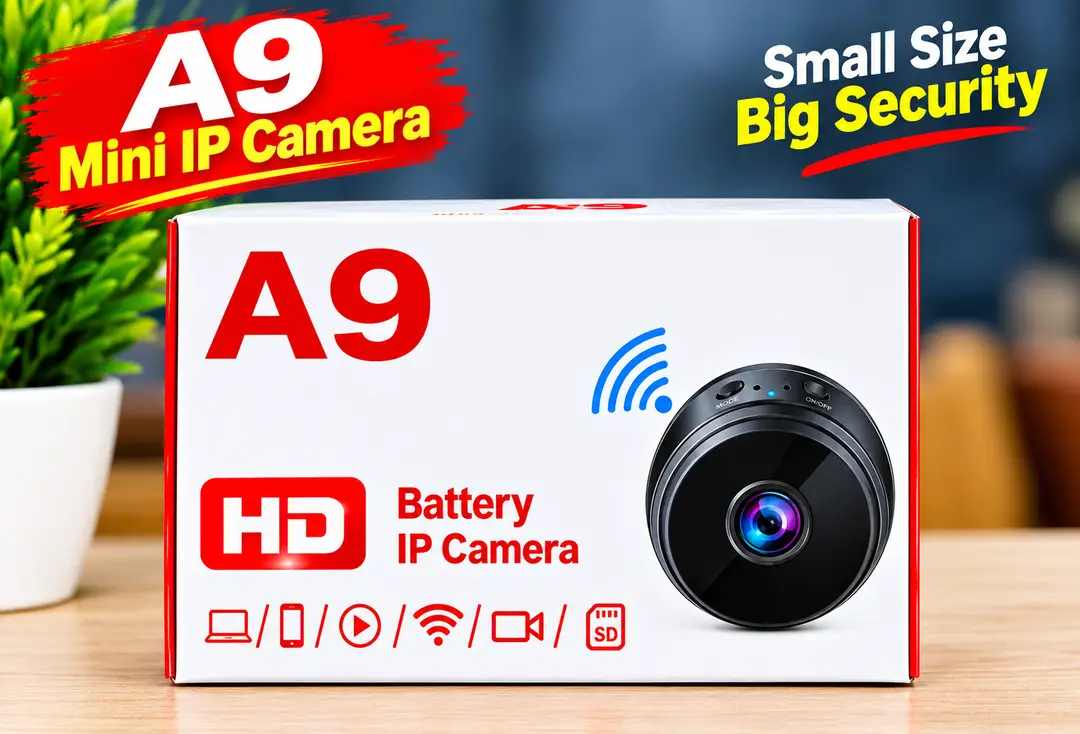 A9 Mini HD Battery IP Camera – Wireless WiFi Security Camera with SD Card Support