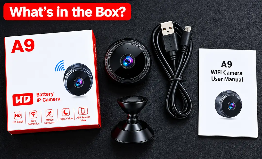 A9 Mini HD Battery IP Camera – Wireless WiFi Security Camera with SD Card Support