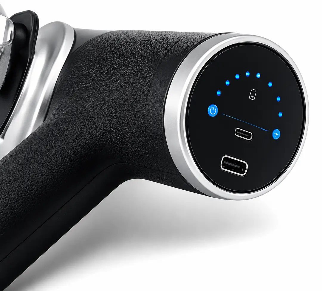 Blueidea BLD-780 Fascia Massage Gun | 9 Massage Heads | 6 Speed Levels | Deep Tissue Muscle Massager | Rechargeable Portable Massage Gun