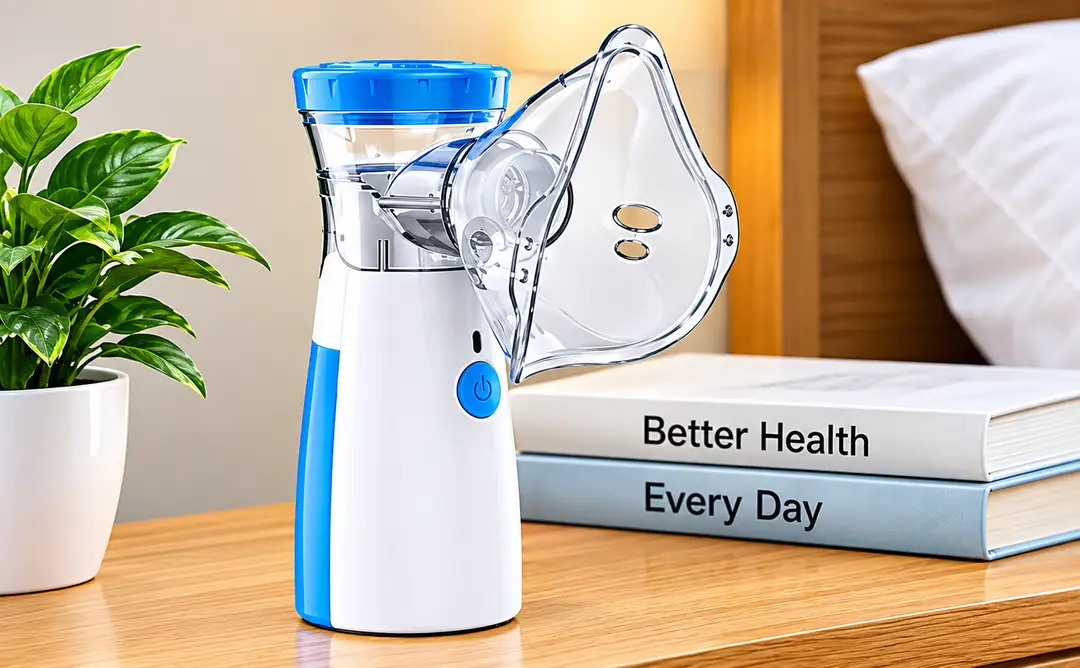 HH-W302PLUS Mesh Nebulizer – Portable Handheld Nebulizer Machine, Quiet Operation, Fine Mist Technology, Easy One-Button Use