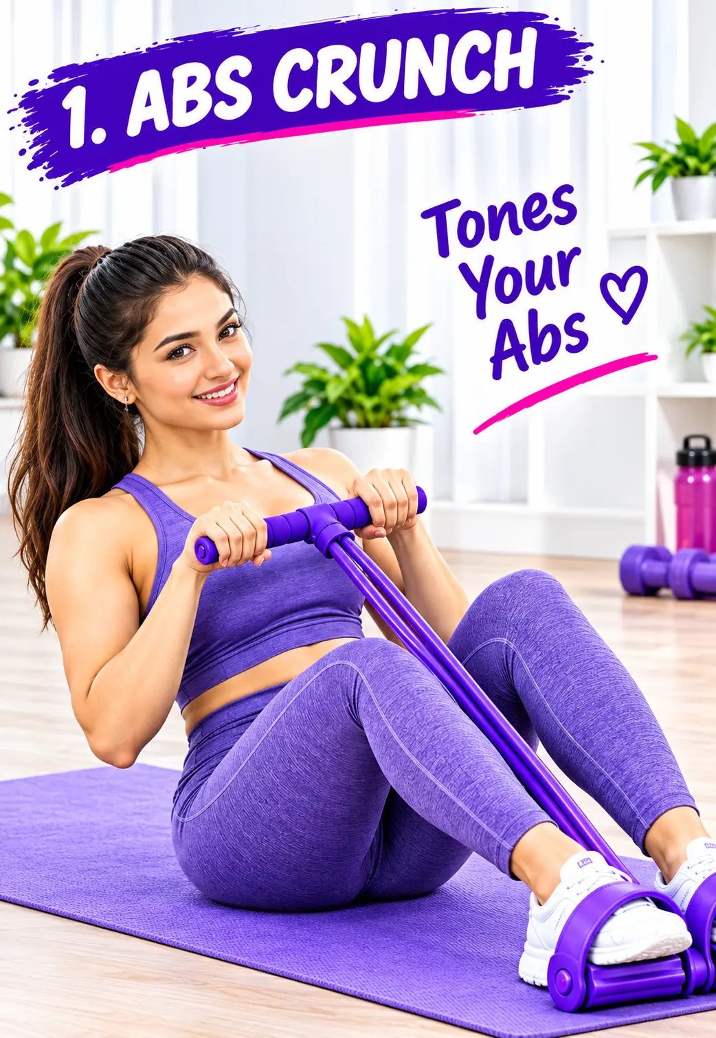 Tummy Trimmer Double Spring Abdominal Exercise Machine