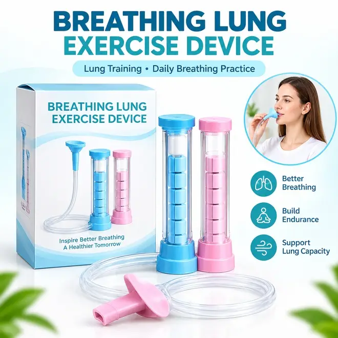 Breathing Lung Exercise Device 