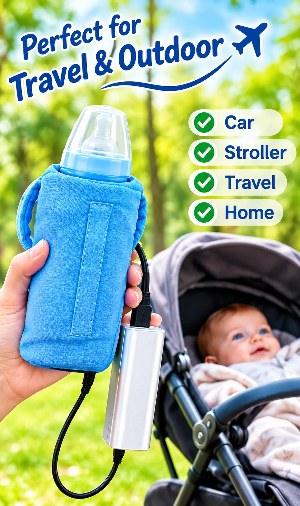 USB Portable Baby Milk Warmer