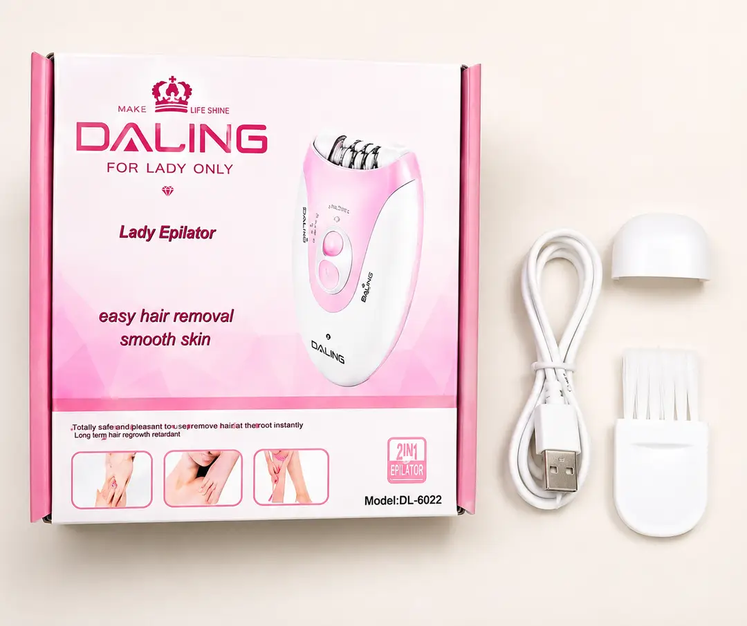 DALING DL-6032 Lady Epilator – USB Rechargeable Electric Hair Removal Device