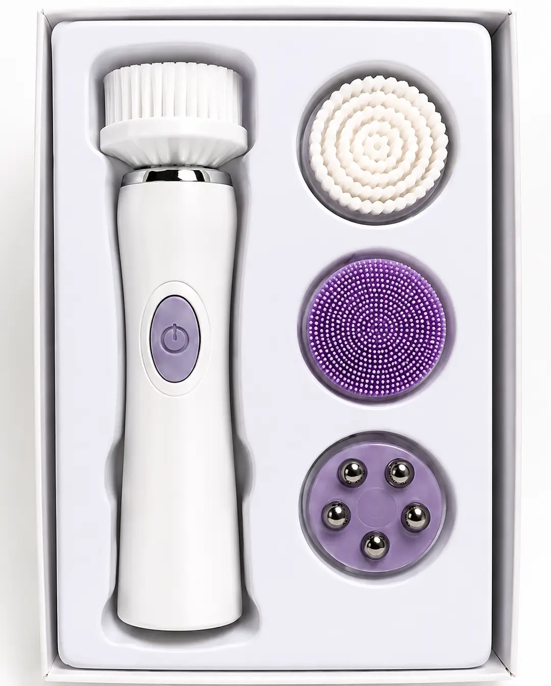 Electric Face Cleansing Brush GBL-737 | 3-in-1 Facial Cleansing & Massage Brush | IPX5 Waterproof | 2 Speed