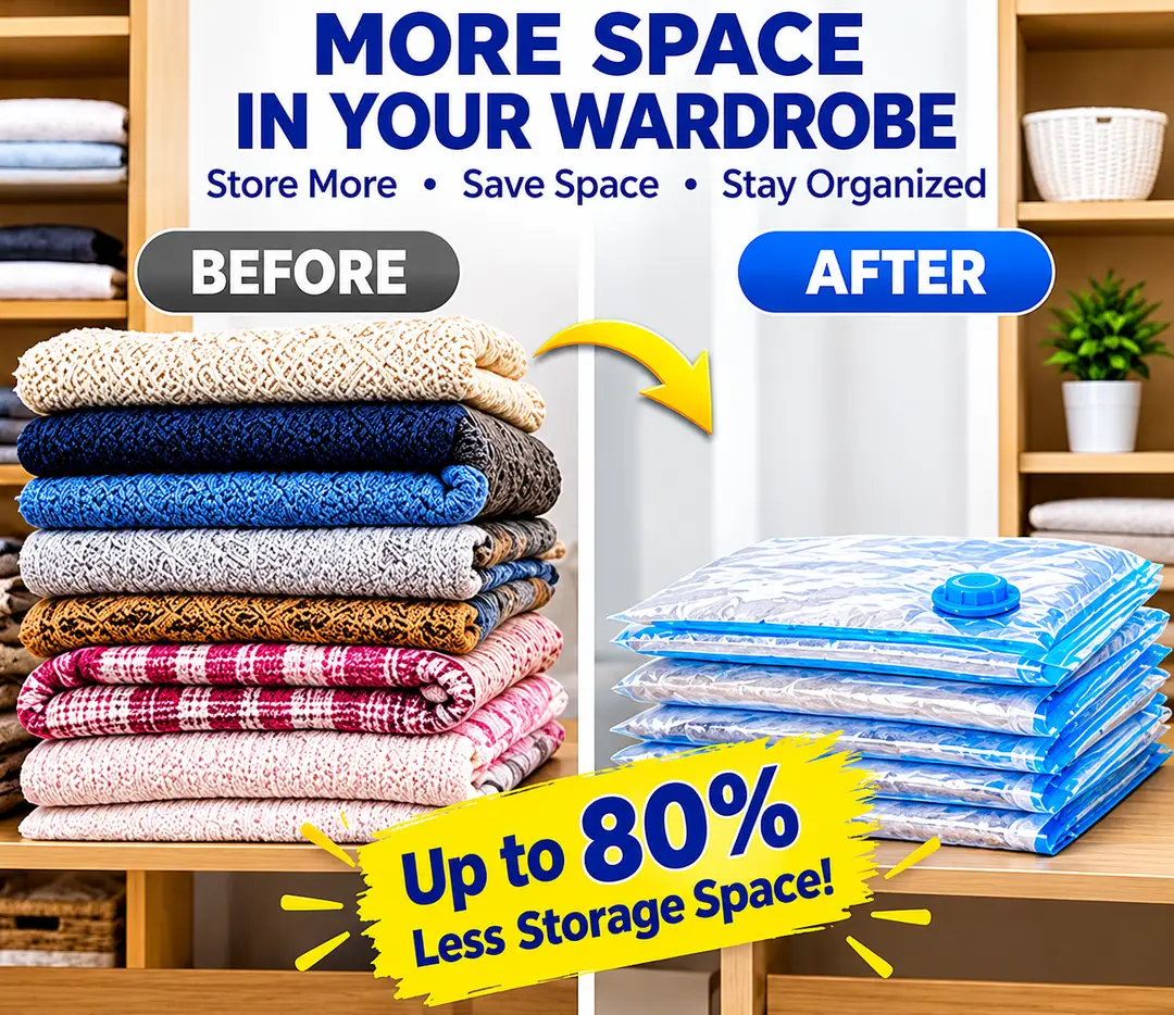 Vacuum Storage Bags with Hand Pump image 3