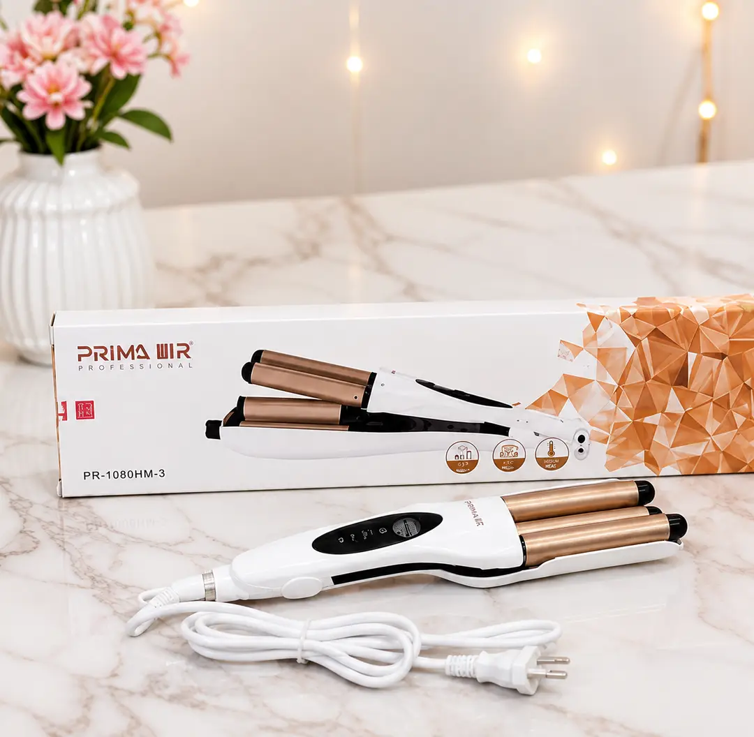 RIWA Ceramic Hair Straightener for Women | Fast Heating Hair Styling Iron | Professional Hair Straightening Tool | Gold