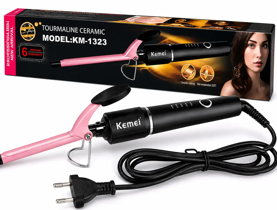 Professional Tourmaline Ceramic Hair Curler – Up to 220°C Fast Heating Curling Iron for Salon-Style Curls
