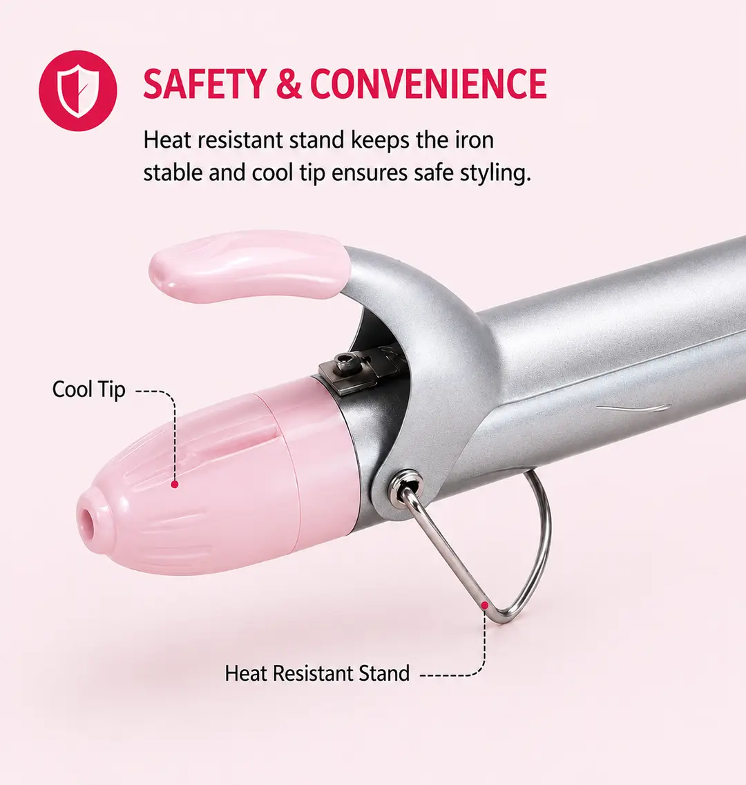 RIWA Professional Hair Curling Iron – Salon Style Curls at Home | 32mm