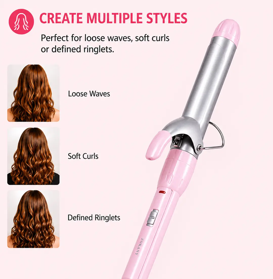 RIWA Professional Hair Curling Iron – Salon Style Curls at Home | 32mm