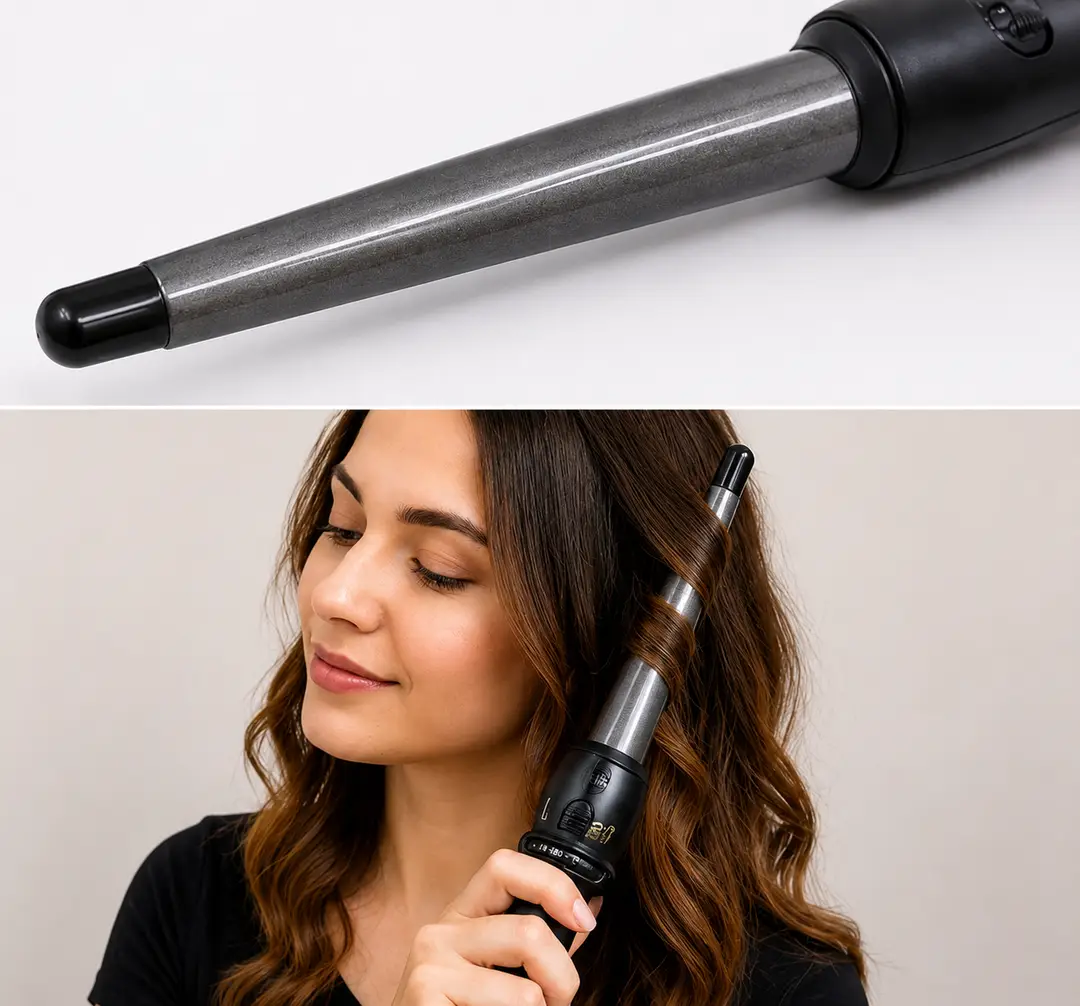 V&G Professional Hair Curling Wand – Professional Hair Curler for Beautiful, Long-Lasting Curls & Waves | Easy Grip Handle | Salon-Style Hair Styling Tool