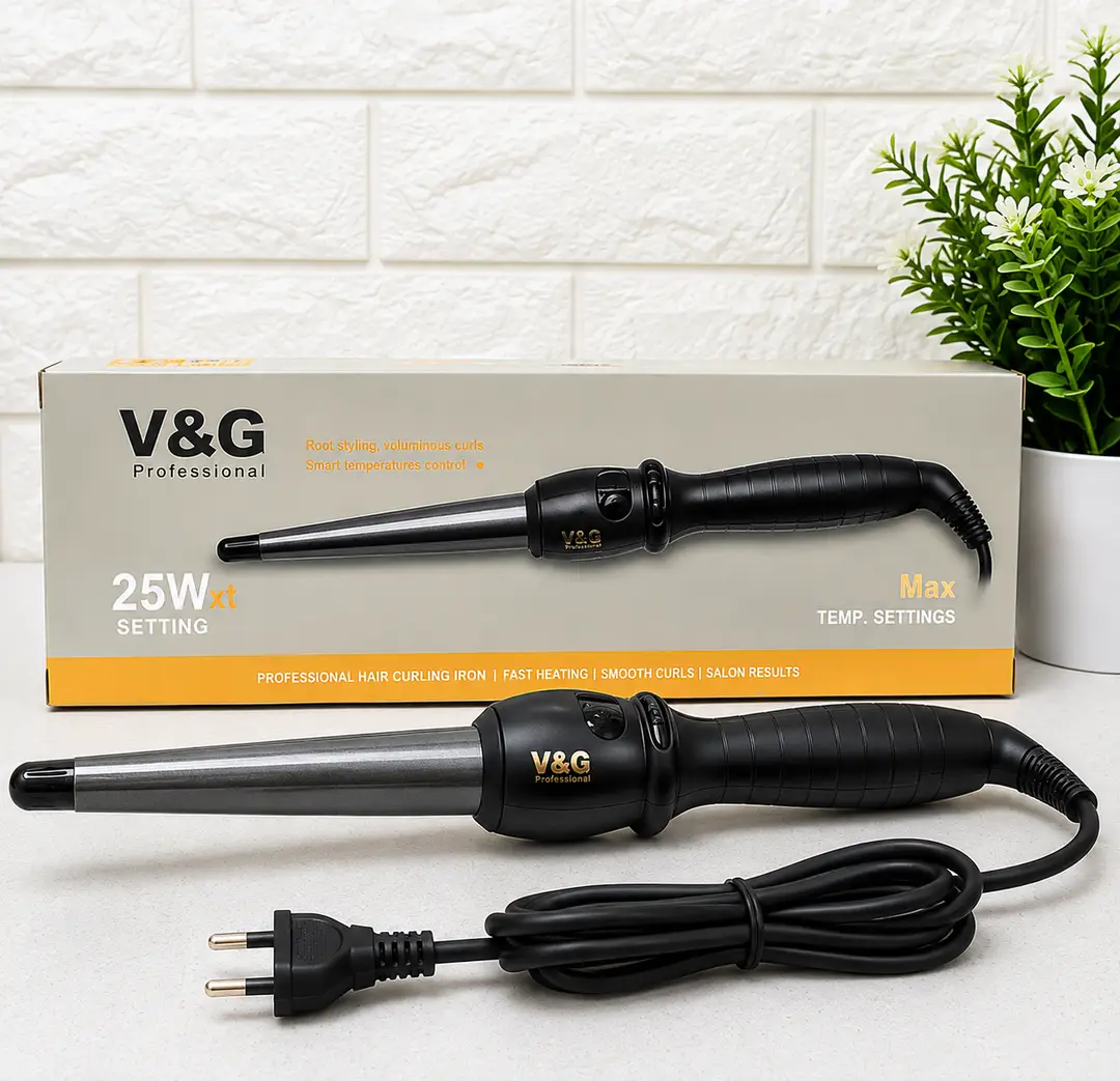 V&G Professional Hair Curling Wand – Professional Hair Curler for Beautiful, Long-Lasting Curls & Waves | Easy Grip Handle | Salon-Style Hair Styling Tool