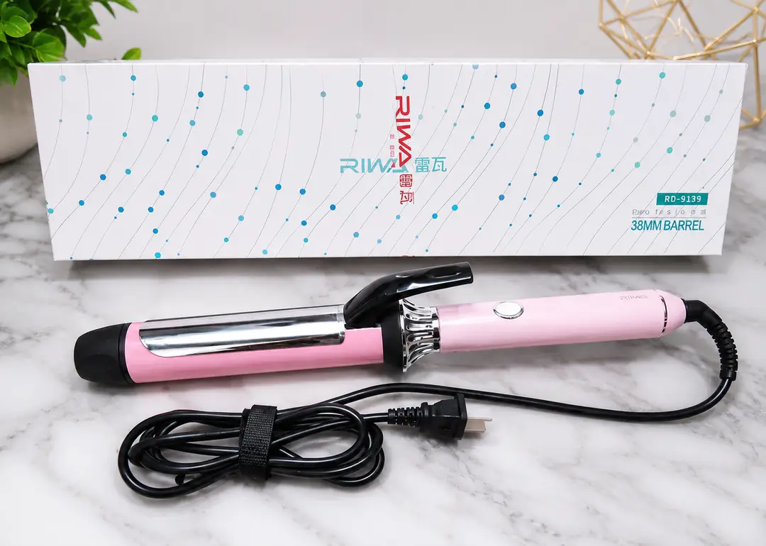 RIWA RB-8338 38mm Large Barrel Hair Curler – Professional Hair Curling & Styling Iron