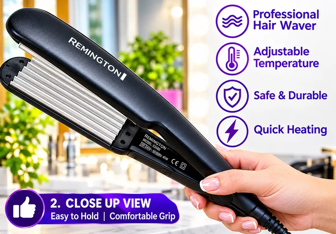 Remington Hair Crimper & Hair Waver for Women