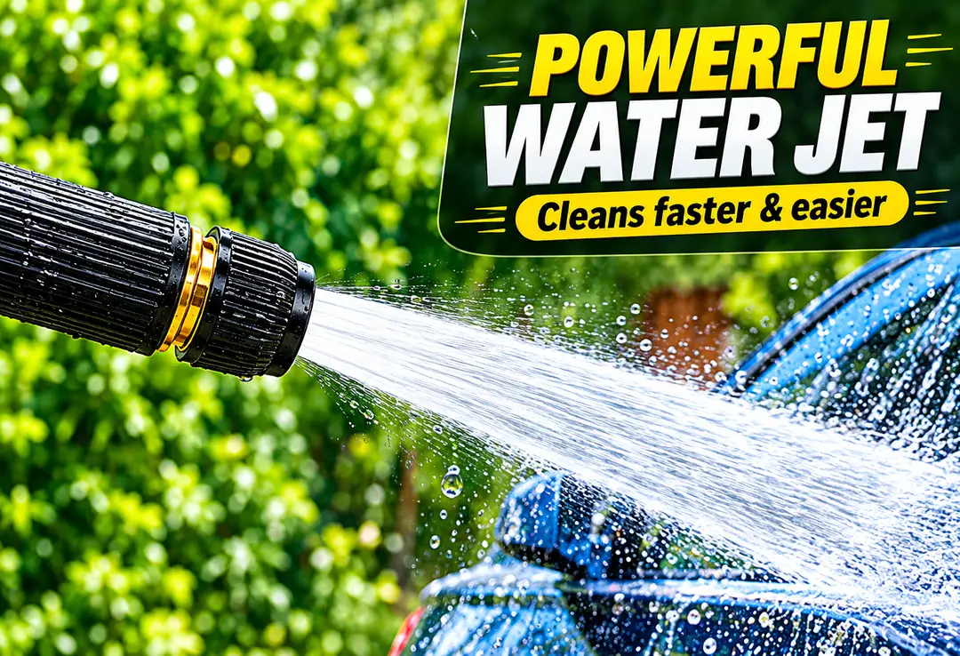 Heavy Duty Metal High Pressure Water Spray Nozzle | Durable Long-Life Cleaning Gun | Multi-Purpose Car Wash, Garden & Outdoor Cleaning Tool