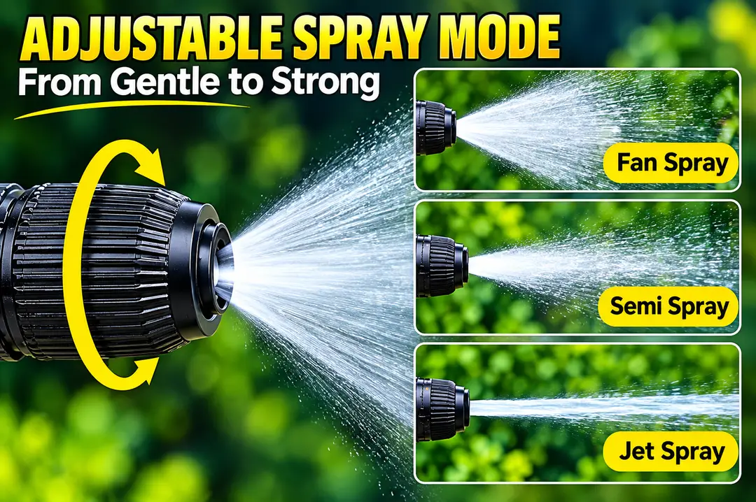 Heavy Duty Metal High Pressure Water Spray Nozzle | Durable Long-Life Cleaning Gun | Multi-Purpose Car Wash, Garden & Outdoor Cleaning Tool